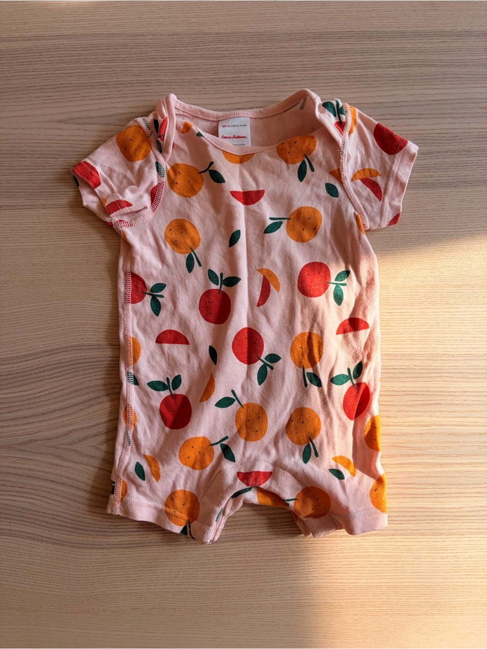 Hanna Andersson Fruit Print Baby Romper